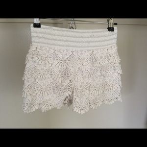 Crochet lace festival shorts